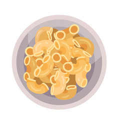 Elbow Macaroni Poured In Bowl