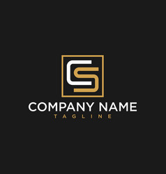 Letter Cs Or Sc Luxury Initial Logo Design