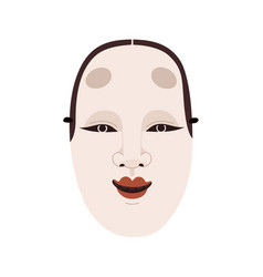 Japanese Noh Mask Of Female Wakaonna Face Asian