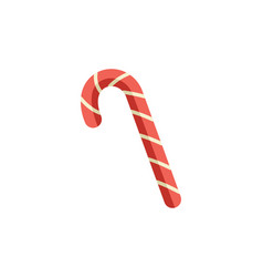 Red Candy Cane Christmas Sticker