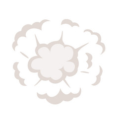 Cartoon cloud heart explosion Royalty Free Vector Image