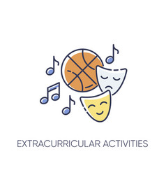 Extracurricular Activities Rgb Color Icon