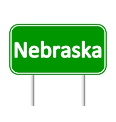 Nebraska Green Road Sign