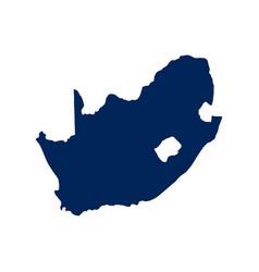 Outline Map South Africa Isolated