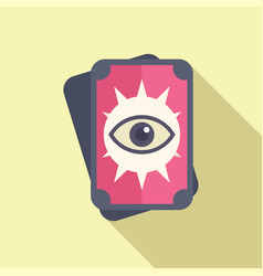 Taro Cards Icon Flat Spiritual Game Future