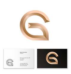 Letter G Gold Monogram Volume Facets Royal Luxury