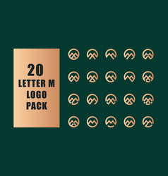 Letter M Logo Maker Pack