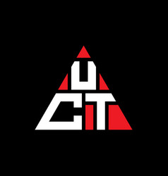 Uct Triangle Letter Logo Design With Triangle