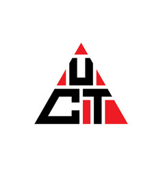 Uct Triangle Letter Logo Design With Triangle