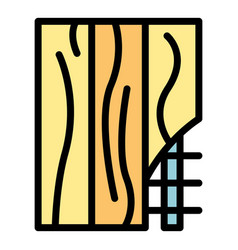 Wall Wood Repair Icon Flat