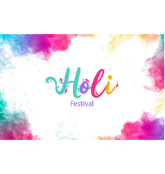 Watercolor Holi Festival Background