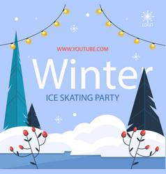 Winter Party Posts Set