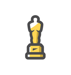 Yellow Cinema Award Icon Cartoon