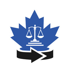 Maple Law Logo Design Canadian Law Logo Red