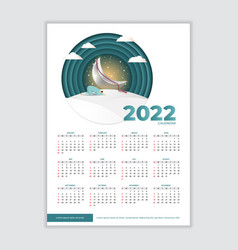 New Year 2022 Islamic Calendar In Modern Style