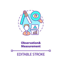 Observation And Measurement Concept Icon