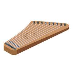 Retro Kantele Icon Isometric Music Gusli