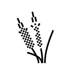 Rye Plant Food Glyph Icon