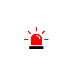 Red Siren Icon Emergency Light Icon Illust