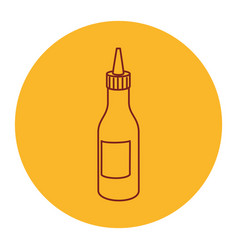 Bottle Sauce Line Style Icon