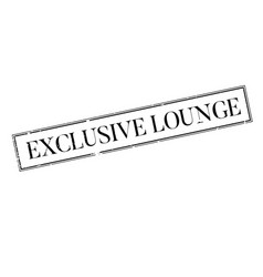 Exclusive Lounge Rubber Stamp