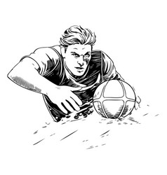 Soccer Player With Ball