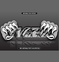 Tiger Editable Text Effect Emboss Style