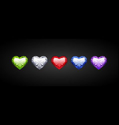 Gem Hearts Set