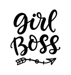 Girl Boss Card Cute Handwritten Lettering