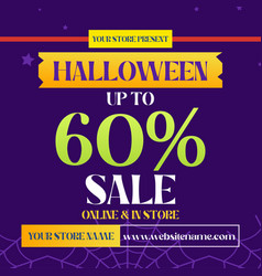 Halloween Sale Flyer Poster Design