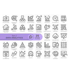 Set Icons Data Analytics 02