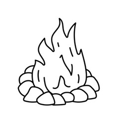 Campfire Line Icon