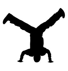 Man Breakdancing Silhouette High Quality