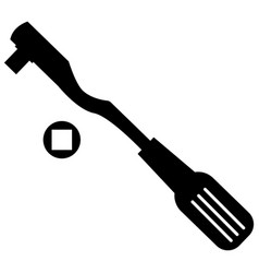 Ratchet Wrench And Nuts Icon Key Sign