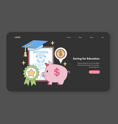 Saving For Education Concept Flat