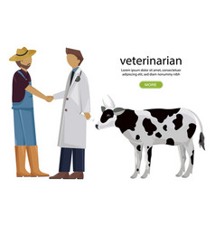 Vet Doctor And Farmer Shaking Hands