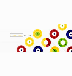 Eye-catching Background Of Colorful Circles Of