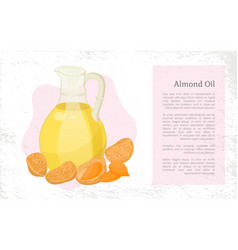 Almond Nuts Hair Oil In Glass Postcard