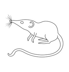 Mouse Iconoutline Icon Isolated On White