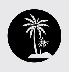 Palm Tree Summer Logo Template