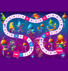 Kids Board Step Game With Fantasy Magic Mushrooms