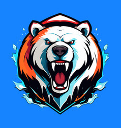 Scream Bear Head Logo