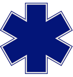 Star Of Life Medical Logo Blank Ambulance