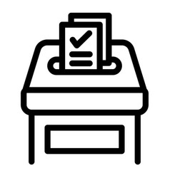 Ballot Box Icon Outline Vote Election