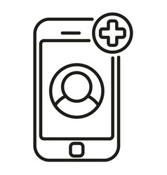 Patient Video Call Icon Outline Online