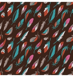 Feather seamless background Royalty Free Vector Image