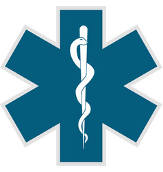 Star Of Life Medical Logo Ambulance Pharmacy