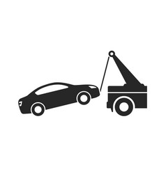 Tow Truck Car Towing Isolated Simple Icon