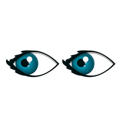 Kid Eyes Icon Cartoon Style