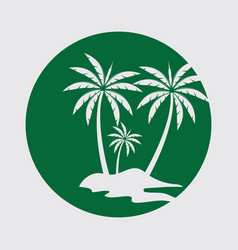 Palm Tree Summer Logo Template